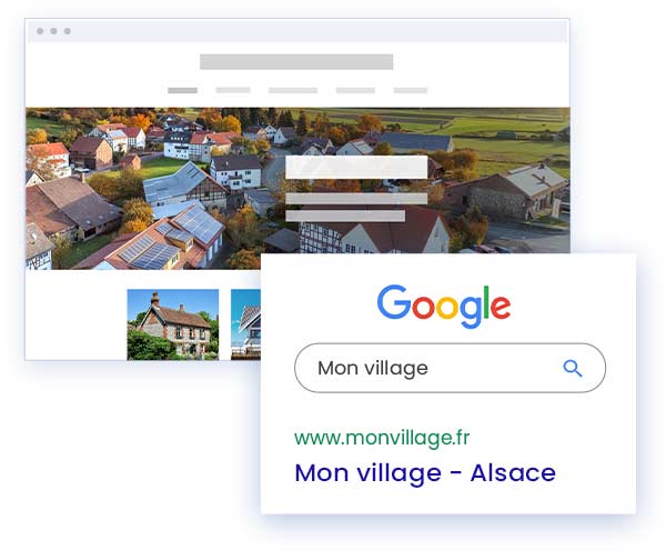 Votre commune visible sur Google