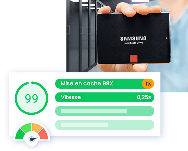 Stockage sur des disques SSD NVMe super rapides