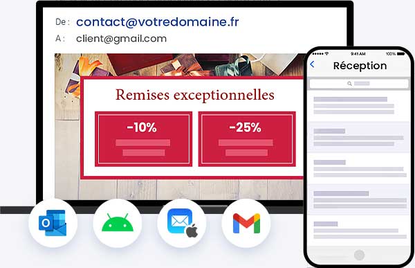 Adresses mails, contacts et calendriers sur tout les supports