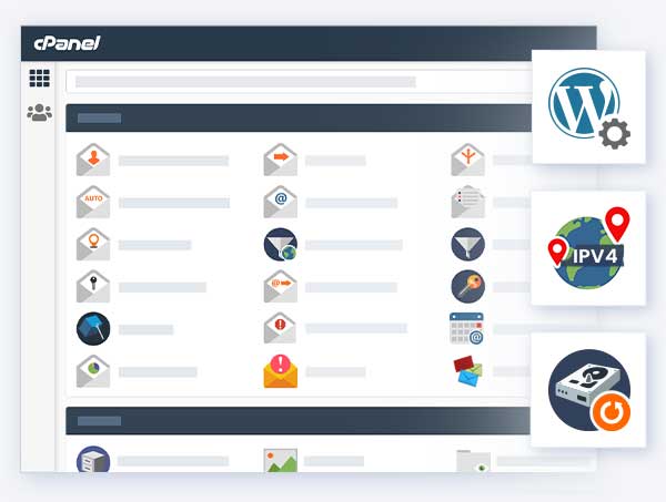 Panneau de contrôle cPanel efficace