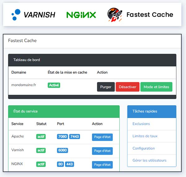 Module de cache performant