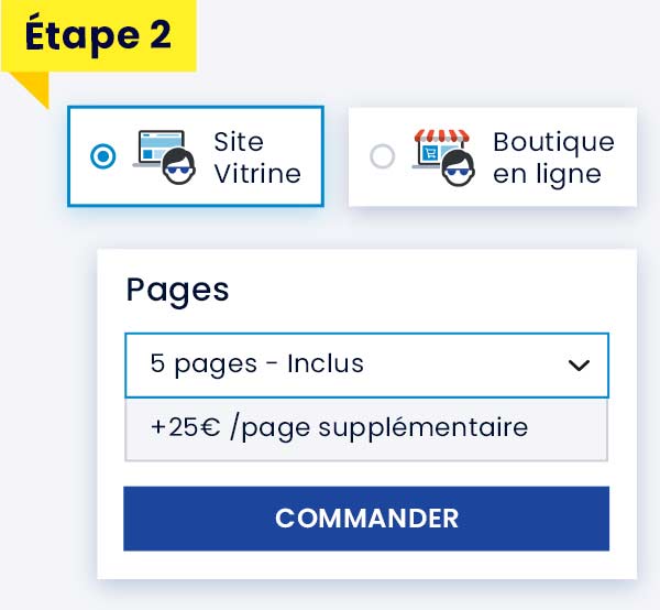 Demandez la réalisation de votre site