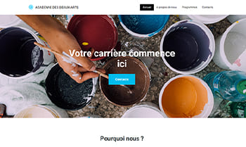 Template site académie des beaux-arts