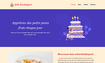 Template site personnel boulangerie