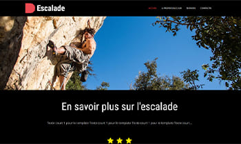 Template site club d'escalade