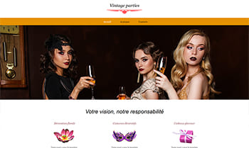 Template site fête costumée