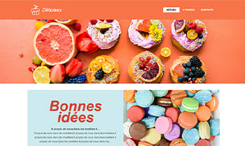 Template site artisan patissier